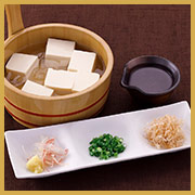自家製豆腐の冷奴の画像